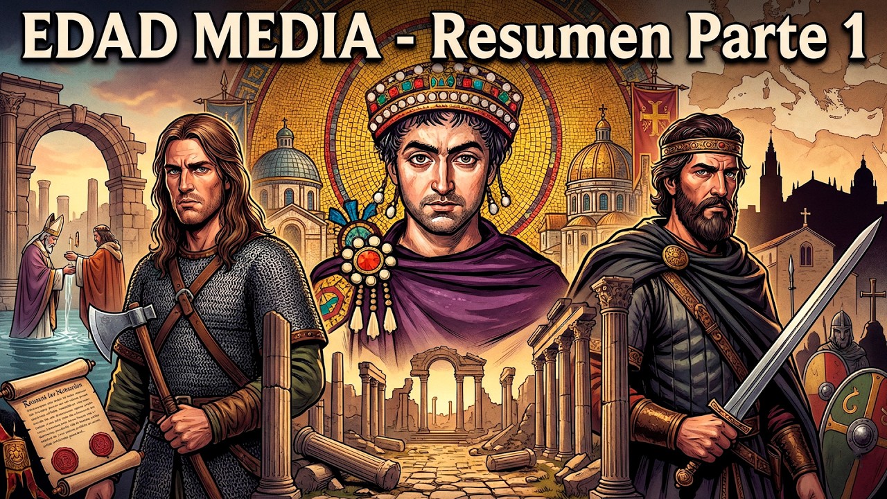 EDAD MEDIA - Resumen Parte 1 de 4: La Antig&uuml;edad Tard&iacute;a (Visigodos, Justiniano I, Merovingios...)