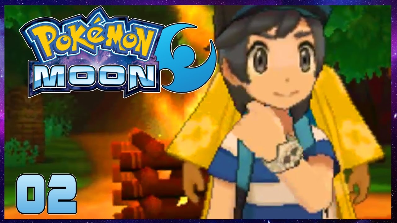 Pokemon Moon Part 2 - Melemele Festival! Gameplay Walkthrough ( Pokemon Sun Moon )