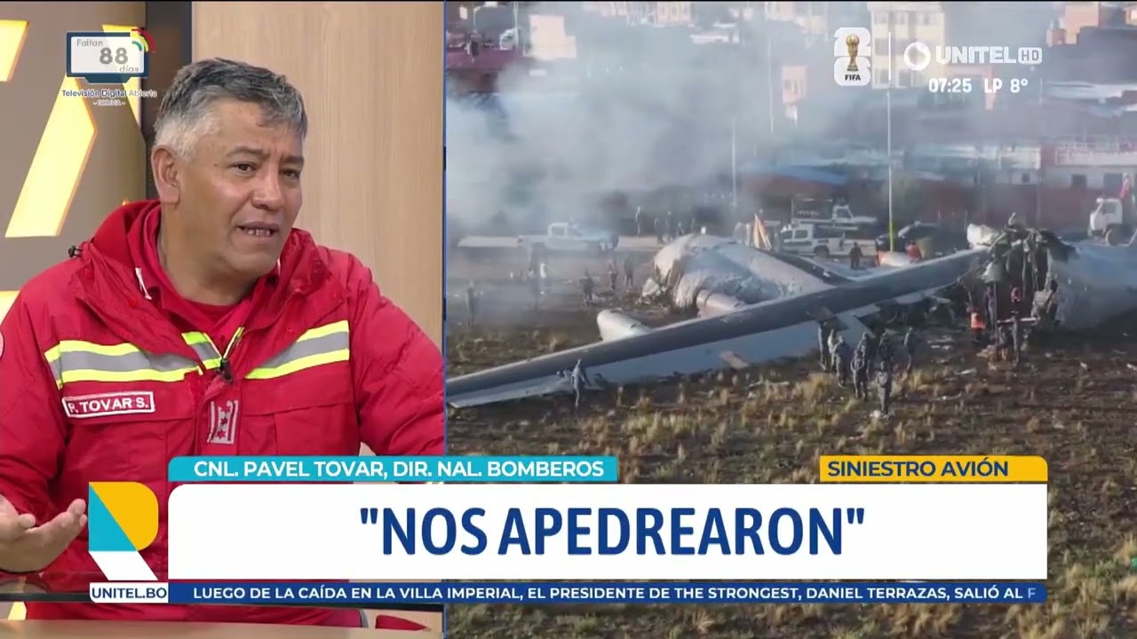 El jefe de Bomberos revela que tras el accidente aéreo la gente ayudó a rescatar a los heridos