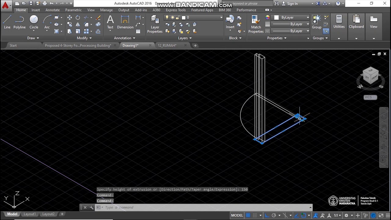 Tutorial Autocad | Membuat Pintu