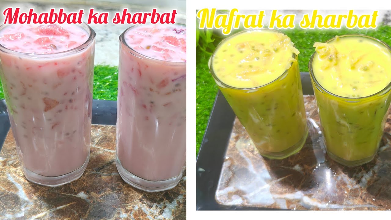 Mohabbat Ka Sharbat vs Nafrat Ka Sharbat😋 | Aapko konsa pasand hai | 