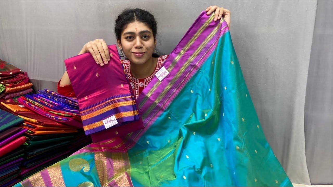 Vadporanima special Narayan peth paithani Live | Types Of sarees Kasturi Paithani Yeola