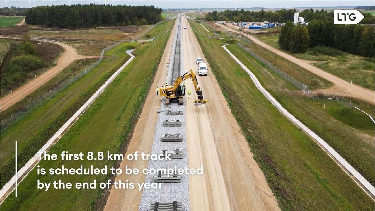 Track Laying Begins on Rail Baltica in Lithuania