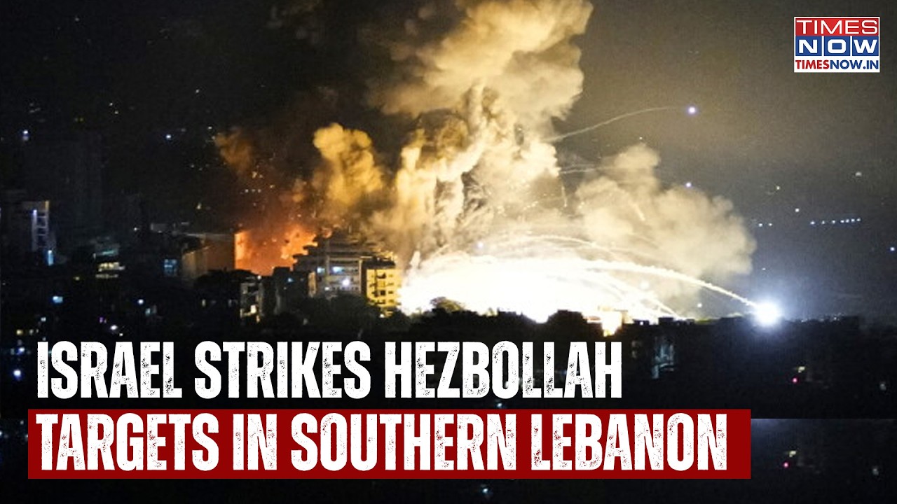 Israeli Air Force Strikes Hezbollah In Southern Lebanon After Drone Attack On IDF Troops | Watch