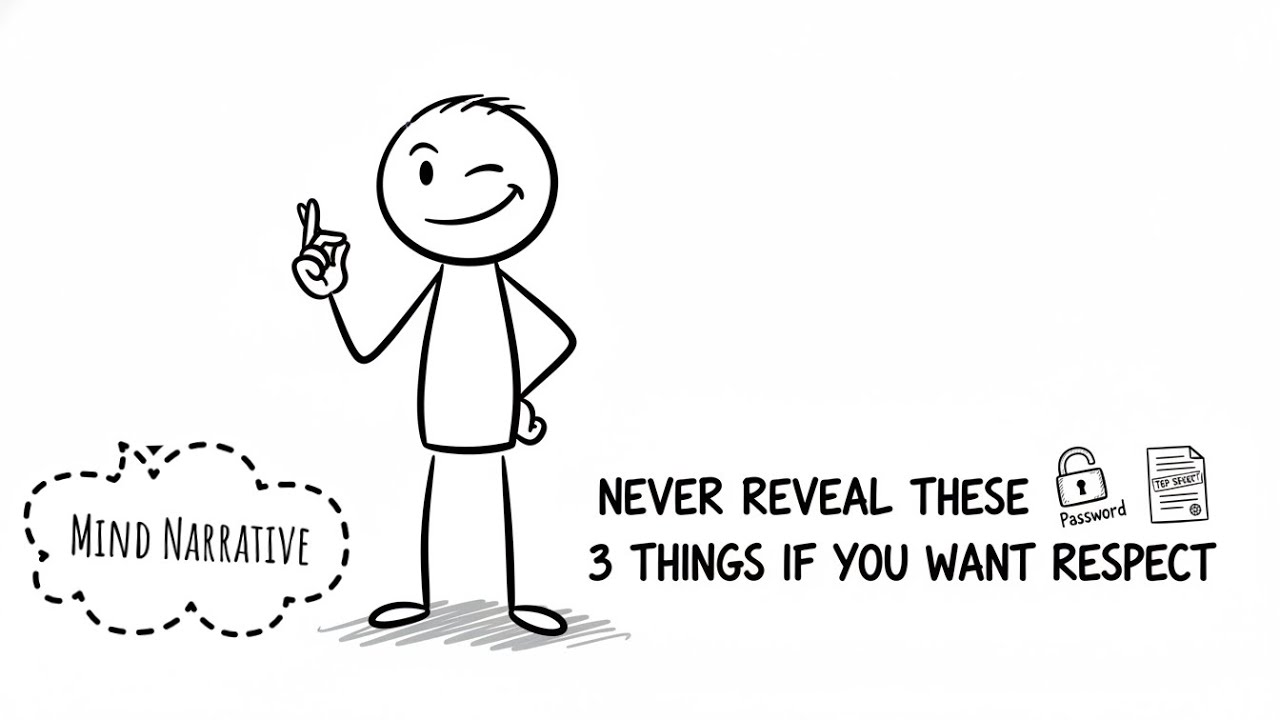 Never reveal these 3 things if you want respect