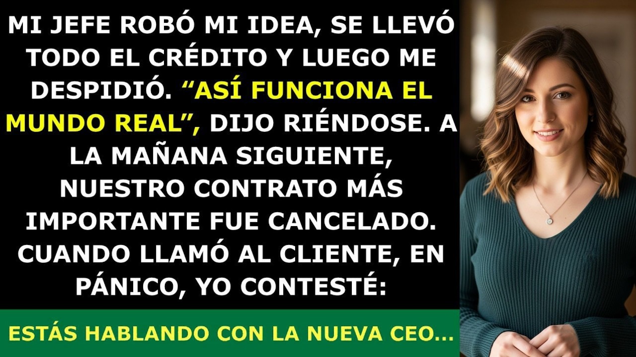 Mi Jefe Robó Mi Idea y Me Despidió — Pero No Sabía Lo Que Le Esperaba...