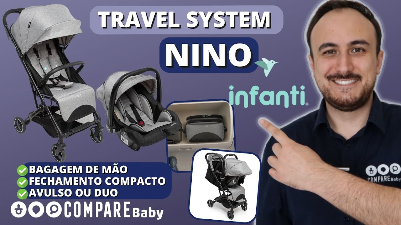Travel System Nino Duo Infanti | ✅ Carrinho de Bebê com Bebê Conforto | Funções e Como Montar