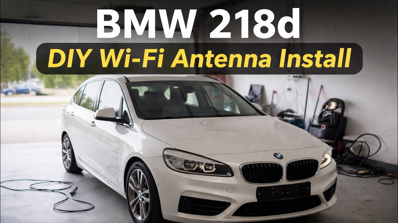 BMW 218d DIY: How to Install Wi-Fi Antenna for Apple CarPlay | NBT EVO Update