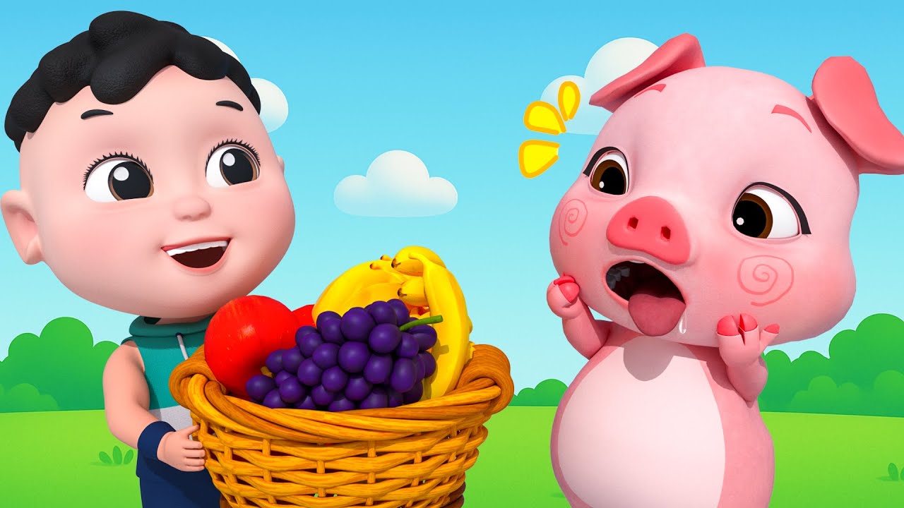 Con Lợn Éc - Nhạc Thiếu Nhi Chú Heo Con Đáng Yêu - Hoạt Hình Thiếu Nhi Vui Nhộn Về Rau Củ Sắc Màu