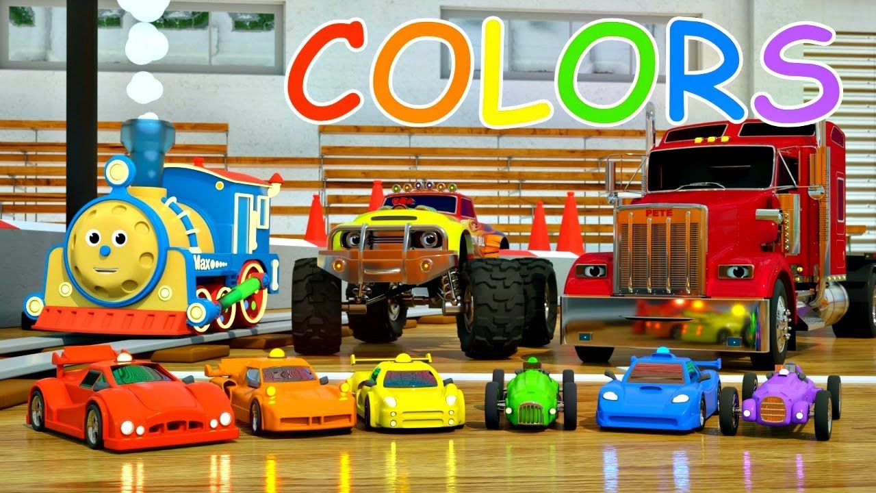 Dessins anim&eacute;s &eacute;ducatifs pour enfants - Les voitures font la course