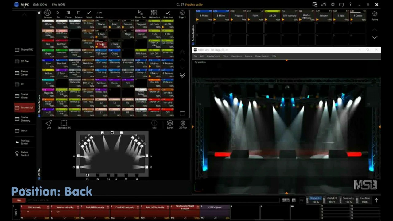 Showreel: Martin M-PC Light-Mixingdesk Live Software program for MusikZentrum hannover