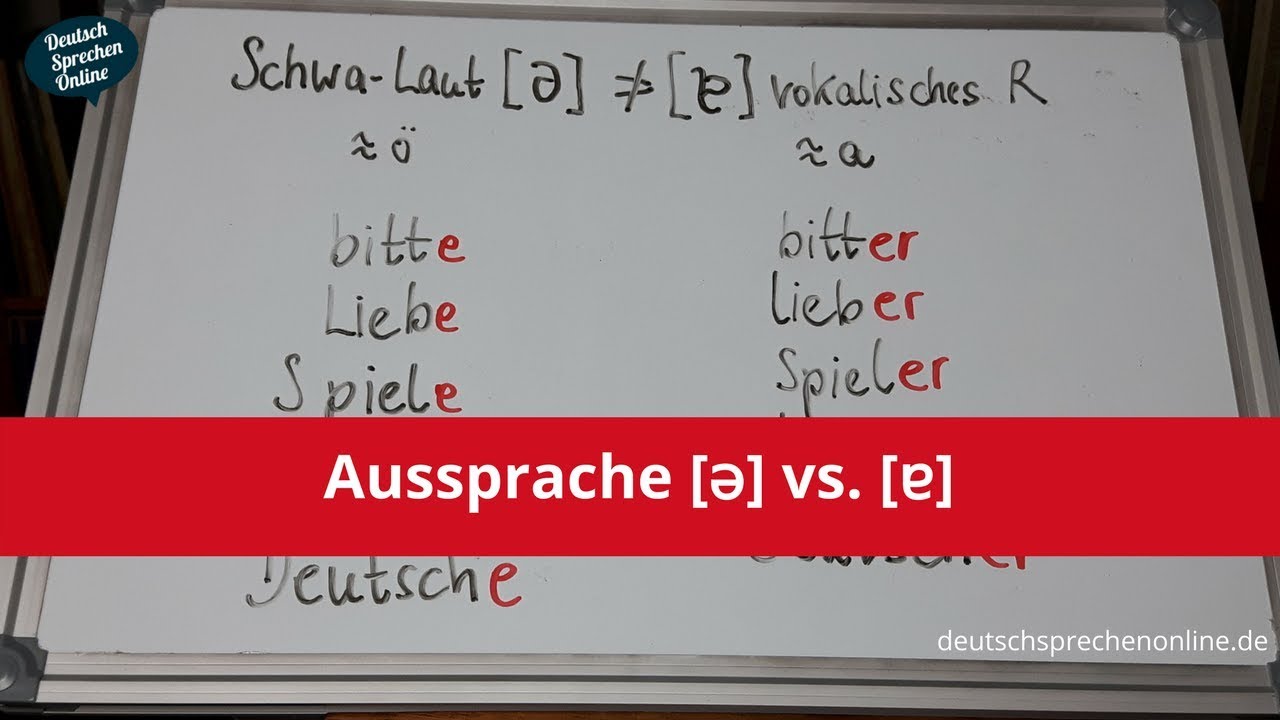Deutsch: Aussprache 