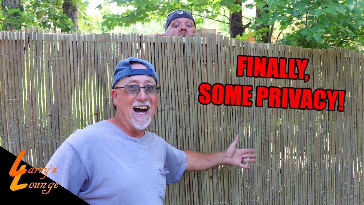 Installing a Bamboo Fence!