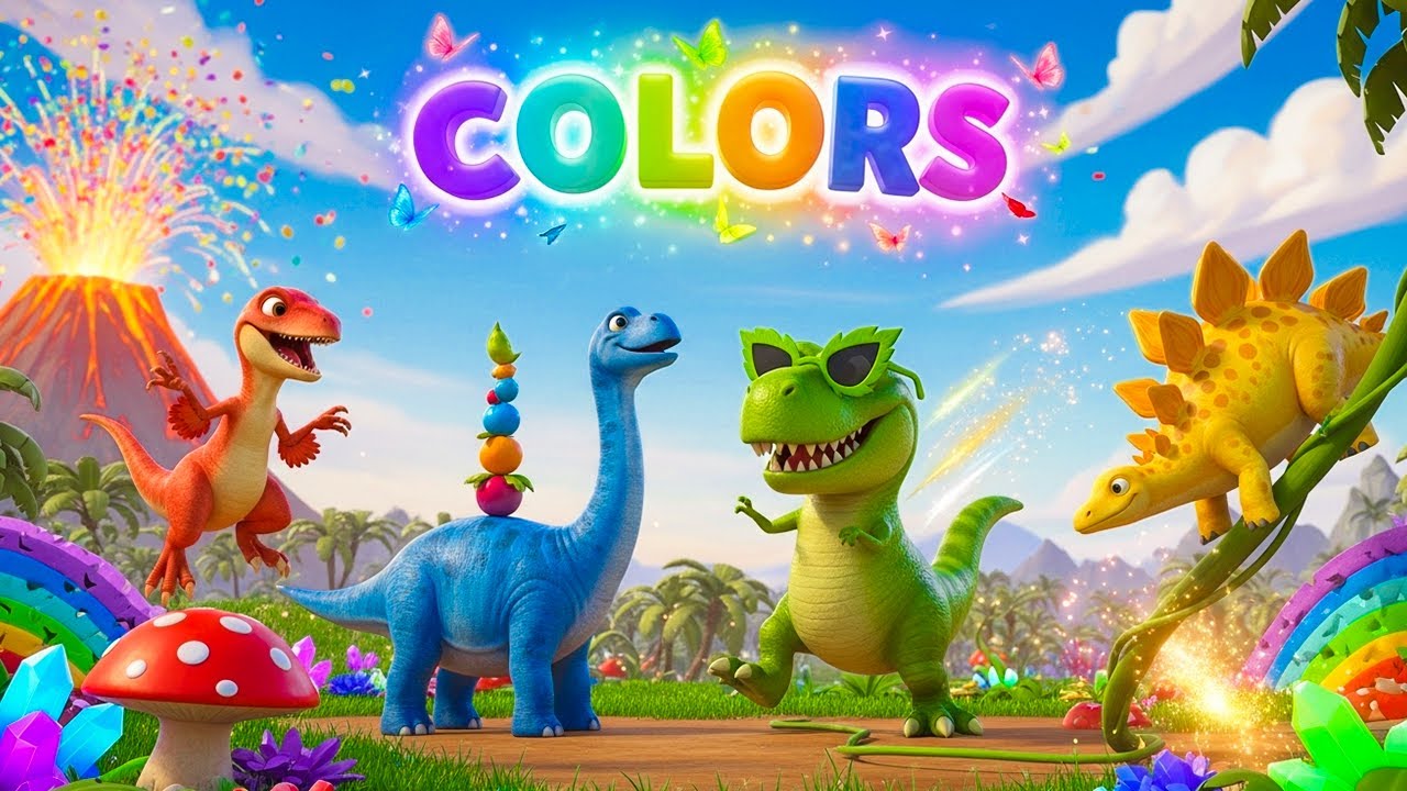 Let&rsquo;s Learn Colors with Rexy! | Dinosaurs Song for Kids | Rexy Rhymes