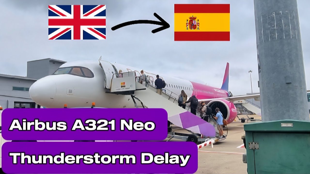 TRIP REPORT | Thunderstorm Delay! | London Luton - Palma de Mallorca | WIZZAIR Airbus A321 Neo 
