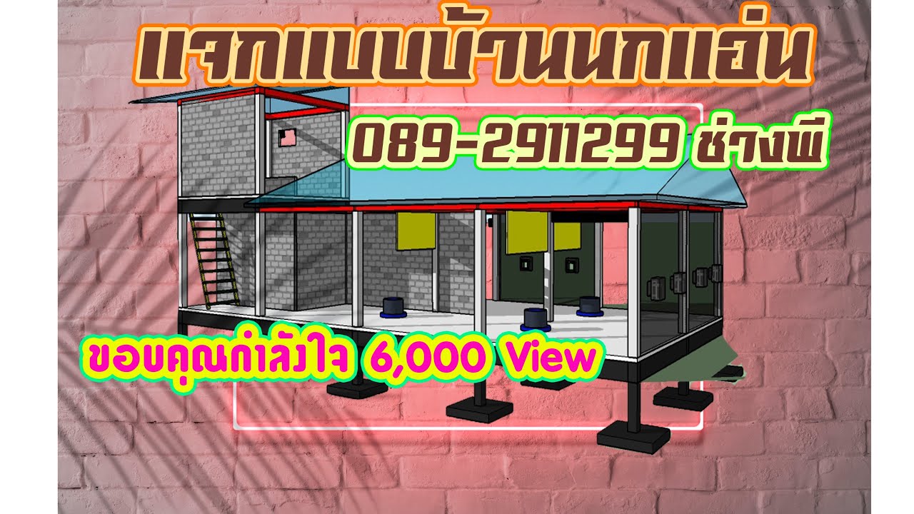 บ้านนกนางแอ่นชั้นเดียว | ต้นทุนต่ำ | ขายรังนกรายได้มหาศาล