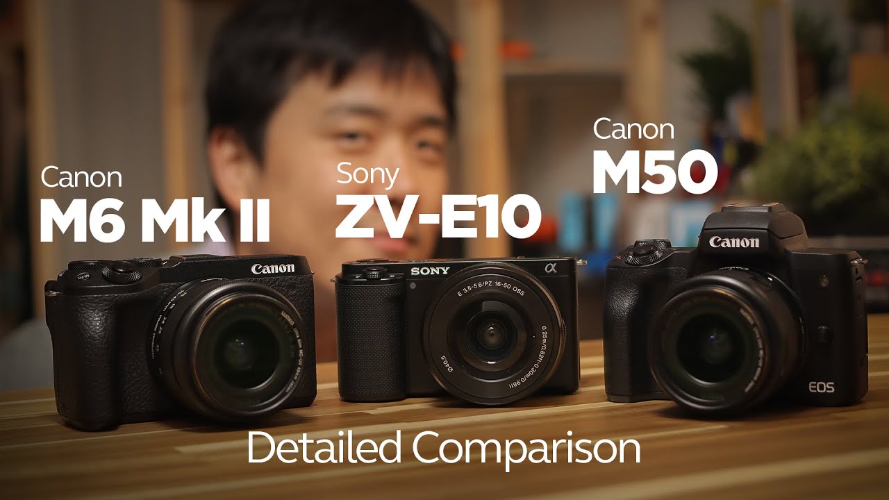 Sony ZV-E10 vs. Canon M50 & M6 MK II - Mirrorless Camera Detailed Review and Comparison