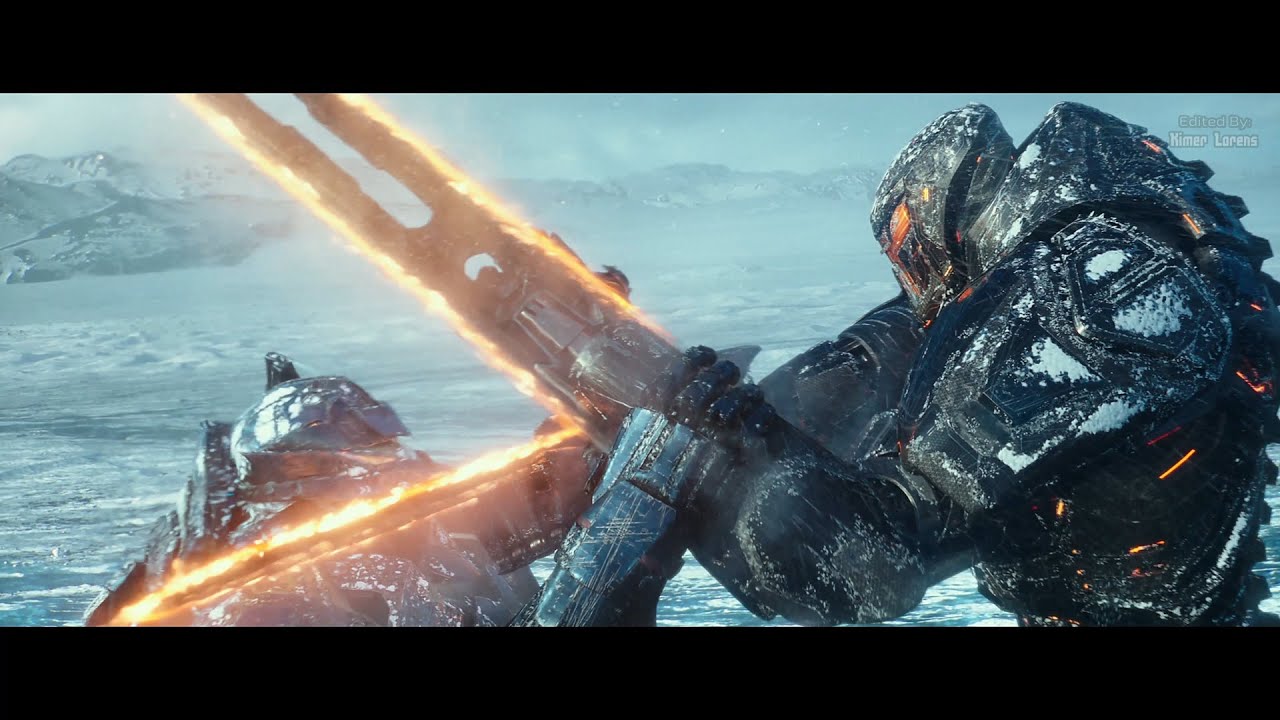 Pacific Rim: Uprising (2018) - Obsidian Fury vs Gipsy Avenger - Only action [4K]