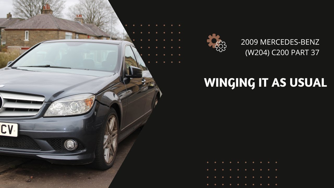 WING-ing it no more. Front wing replaced for just £70 - 2009 Mercedes-Benz W204 C200 Part 37