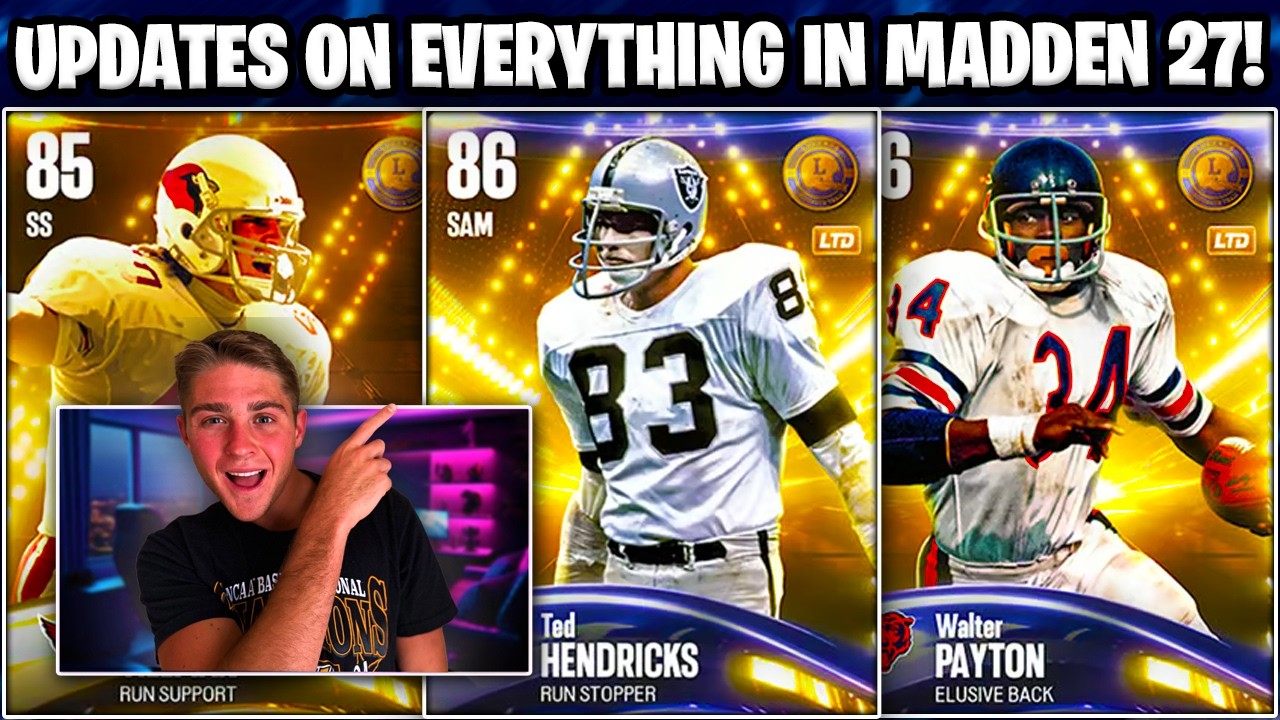 UPDATES ON EVERYTHING IN MADDEN 27! LEGENDS REVEALS! BROKEN AUCTION HOUSE, MISSING EVOS + MORE!