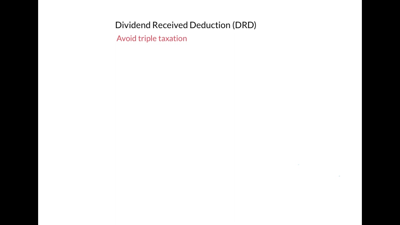 CPA Prep - Dividend Received Deduction