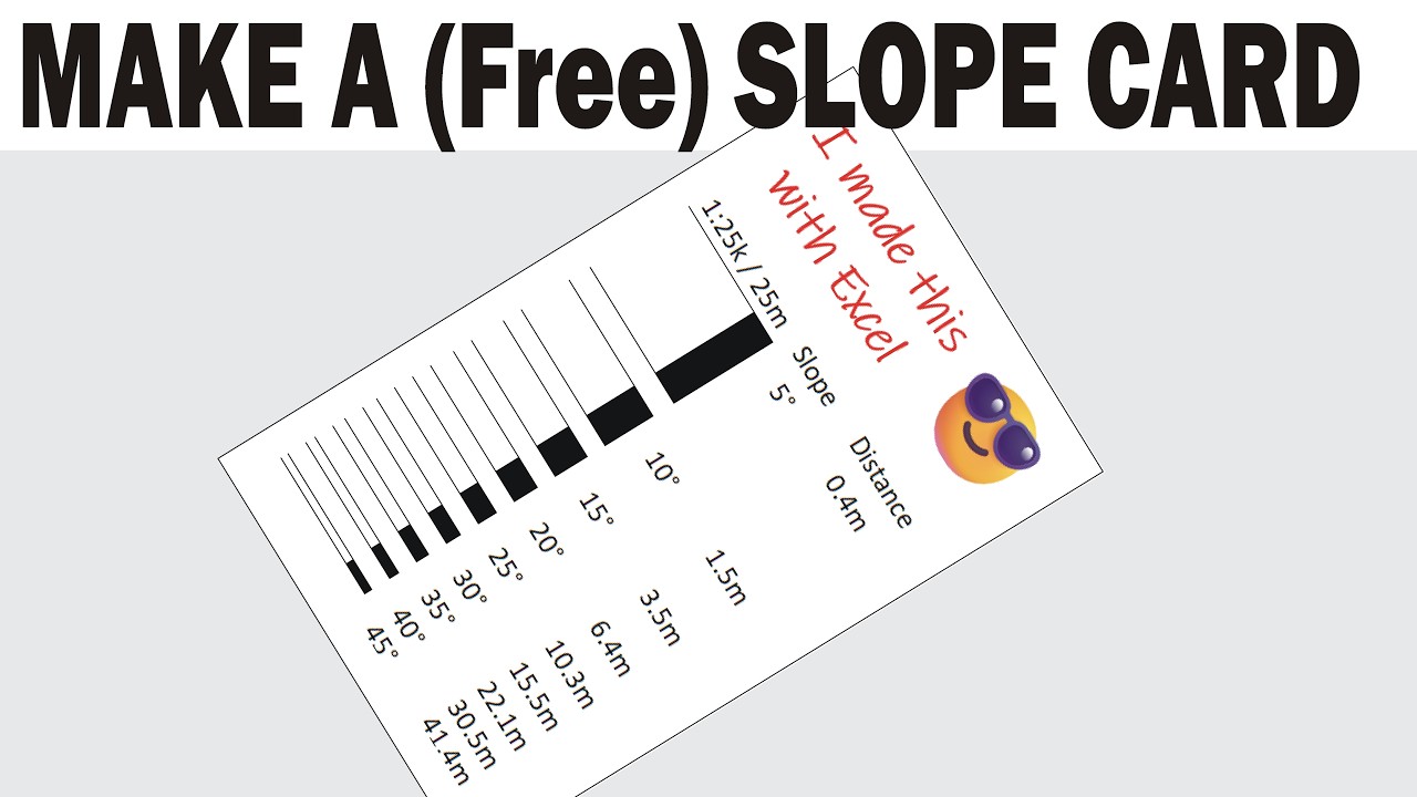 How to make a Slope Card - works on ANY map, anywhere.