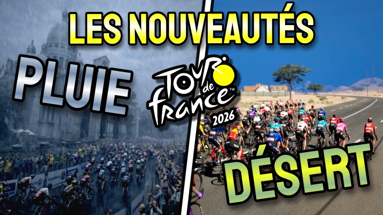 Pluie 🌦️, D&eacute;sert 🏜️, Barcelone 🏟️ ... LES NOUVEAUT&Eacute;S DE TOUR DE FRANCE 2026 !