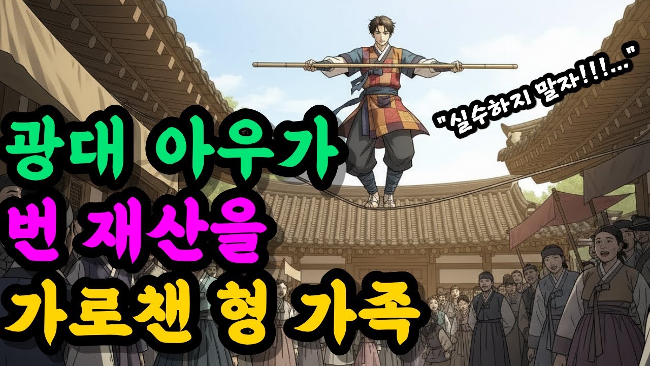 광대 아우가 번 재산을 가로챈 형 가족, 그 결과는? ㅣ야담 오디오북 옛날 이야기