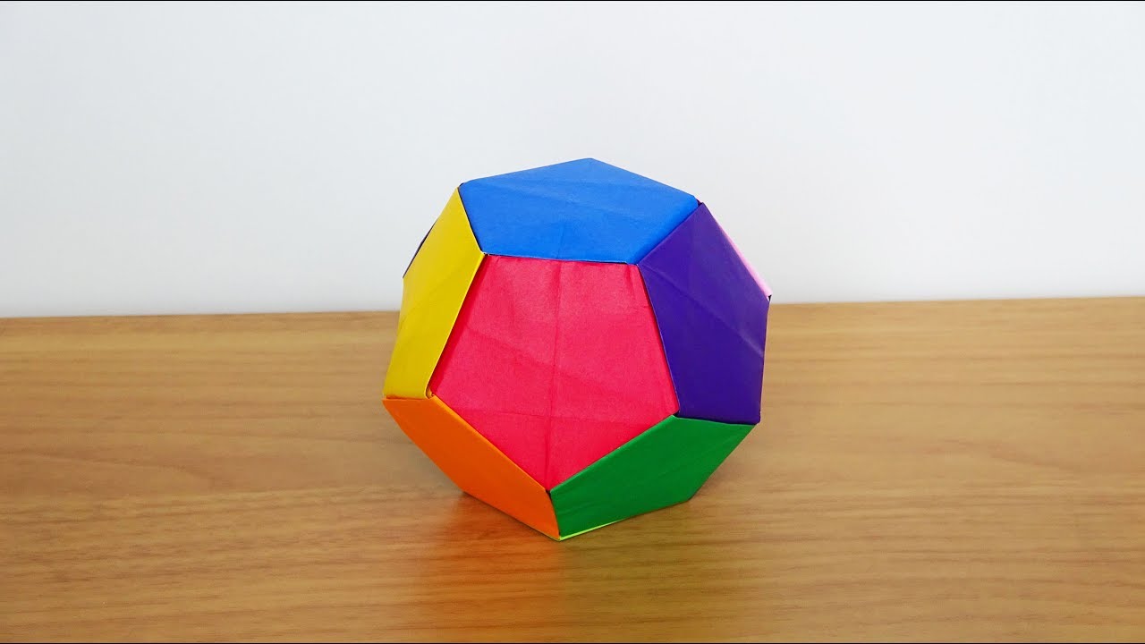 Como hacer un dodecaedro de origami ! / Origami Modular 2018 ( Dificultad ★★☆☆☆)