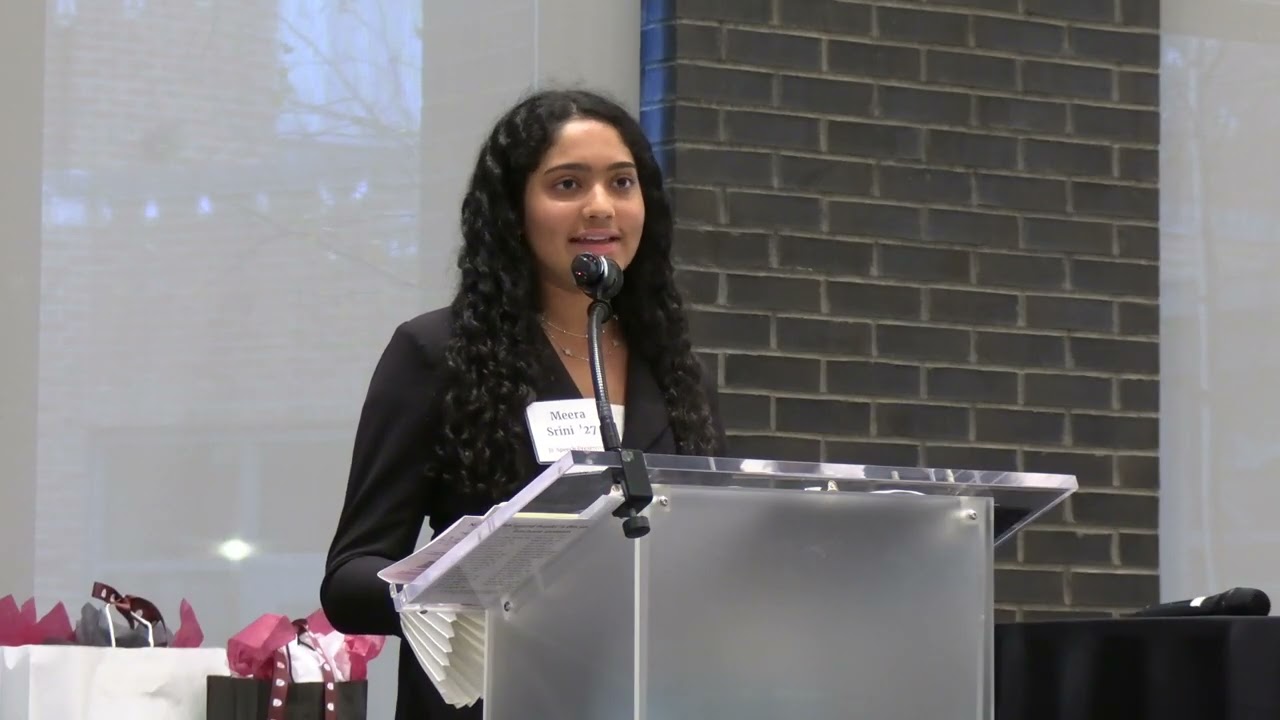 Meera Srini's Junior Speech at 2025 Holiday Luncheon