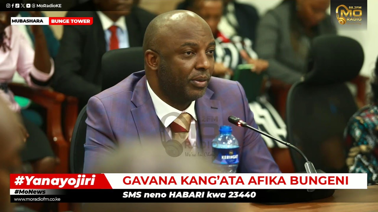 Muranga Governor Irungu Kang'ata Appears before Senate CPIC Committee
