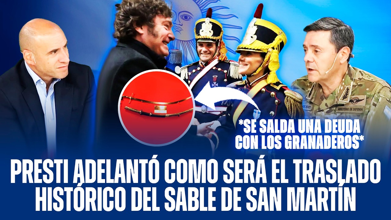 CARLOS PRESTI ADELANTÓ COMO SERÁ EL TRASLADO HISTÓRICO DEL SABLE DE SAN MARTÍN