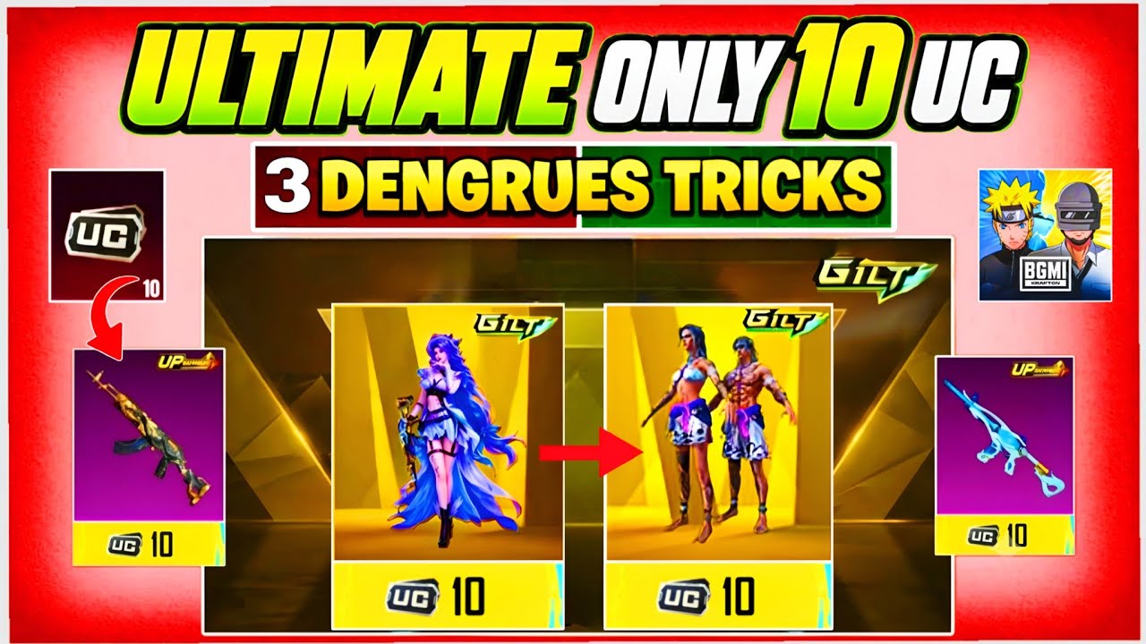 PHANTASIA ULTIMATE SET & GUN ONLY 10 UC🤫🔥I FOUND 3 MAGIC TRICKS 100% WORK, FREE ULTIMATE TRICKS BGMI
