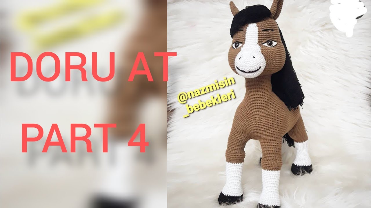 AMİGURUMİ DORU AT PART 4 KAFA..