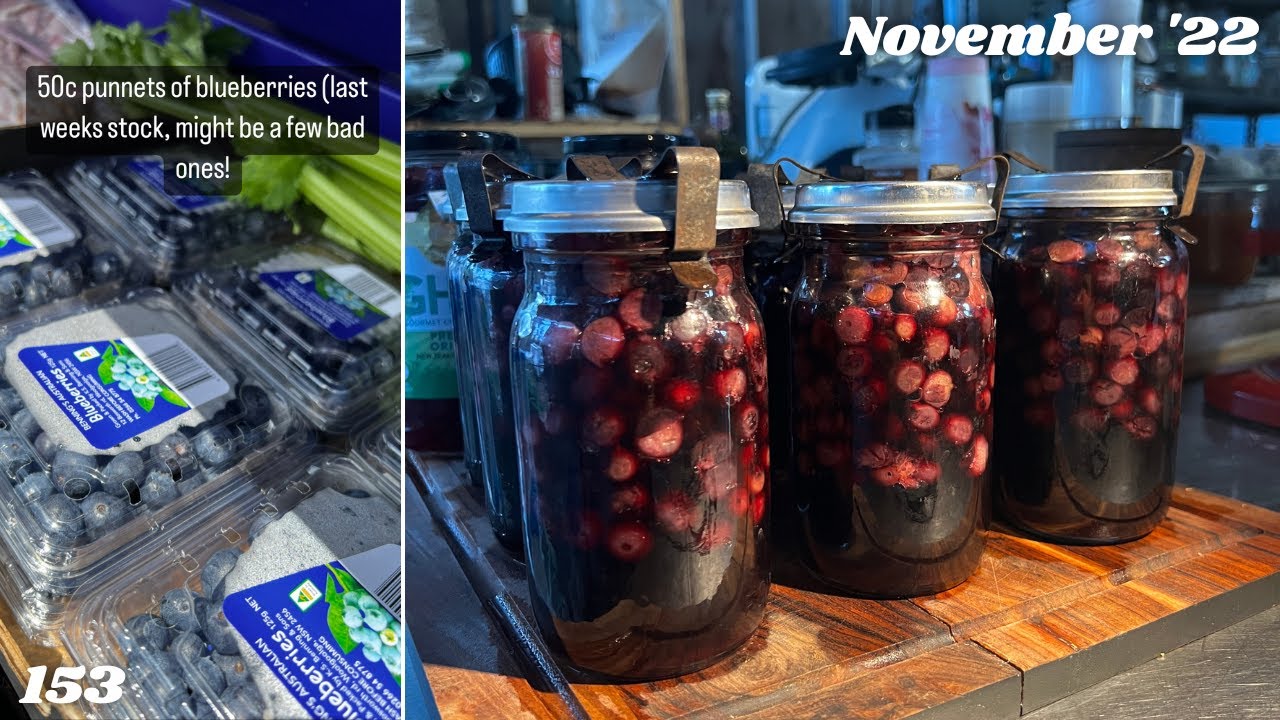 Water Bath Canning Whole Blueberries | Preserving the Glut | Fowlers Vacola | Off Grid Australia 153