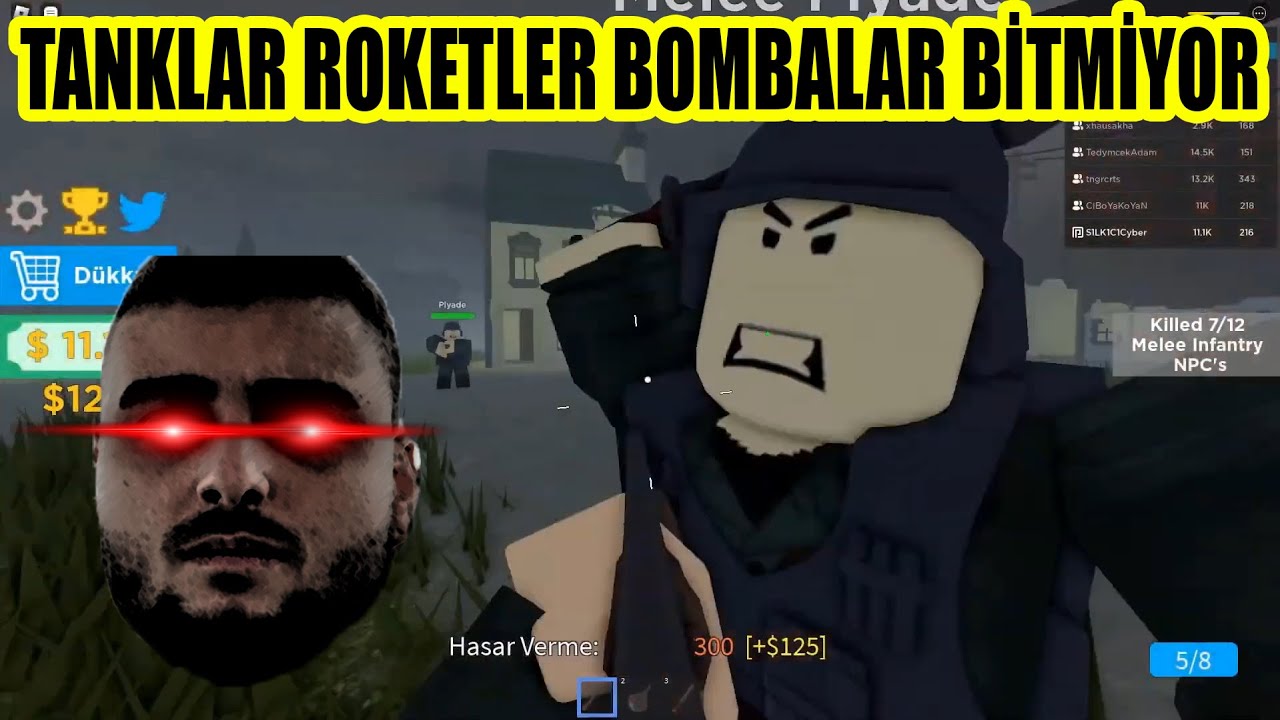 CyberRulz Mekiple ROBLOX SAVAŞ SİMÜLATÖRÜ Oynuyor !!