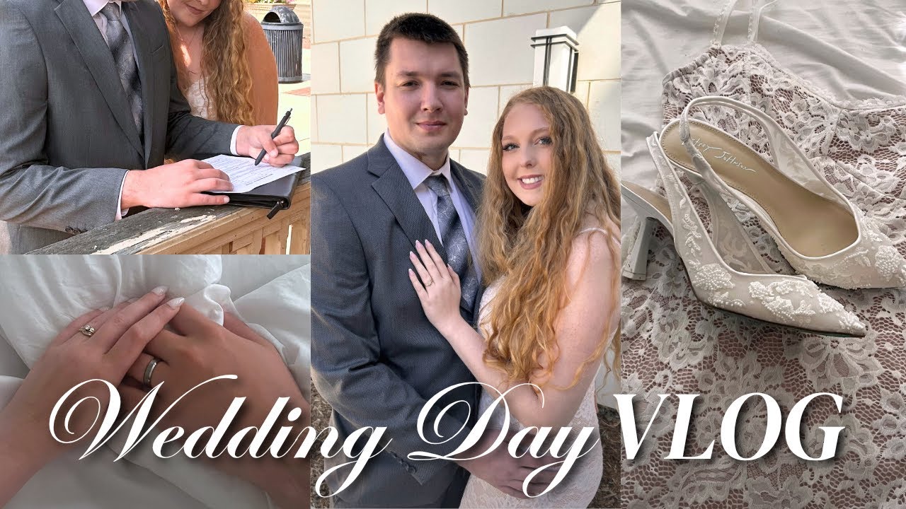 WEDDING CEREMONY VLOG 💍 eloping, grwm, family lunch, anniversary, paperwork & more