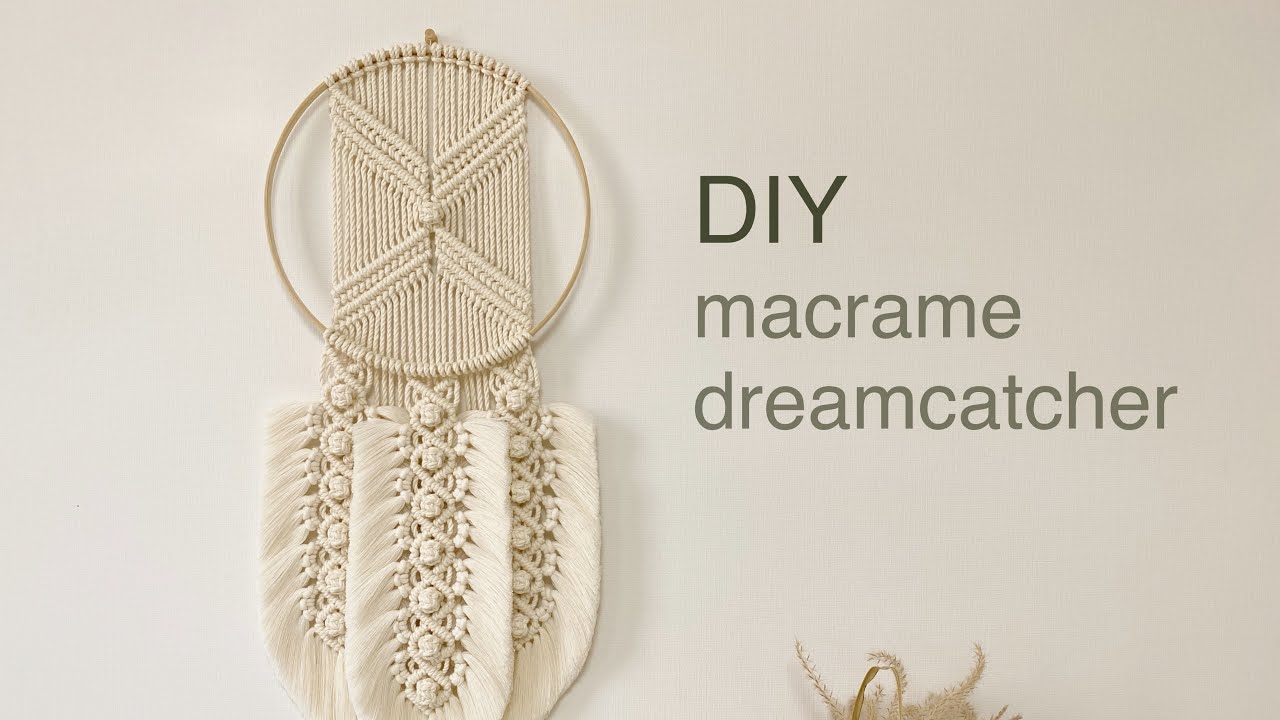 DIY | macrame dreamcatcher wall hanging | макраме ловец снов настенный