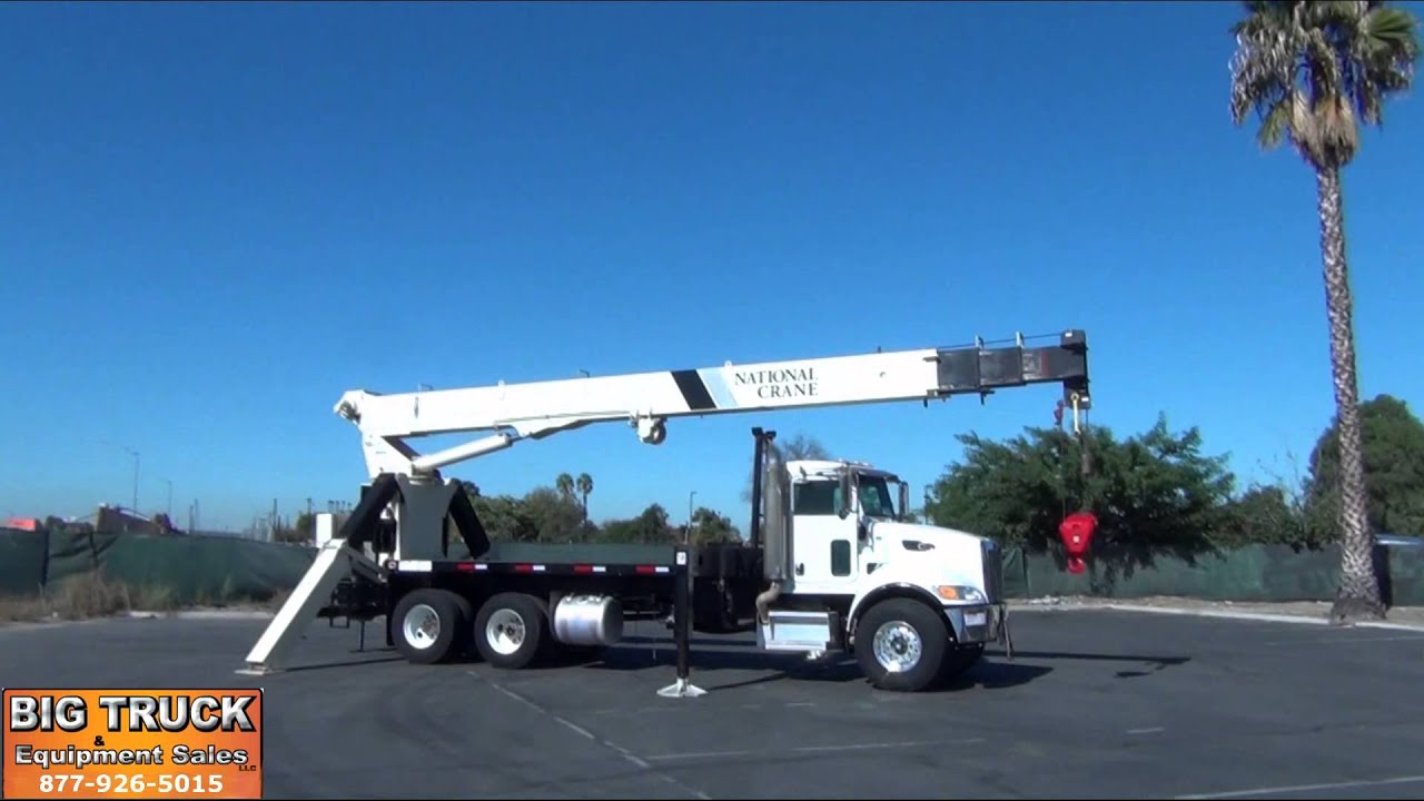 2009 Peterbilt 340 National 900A 26 Ton Crane Truck