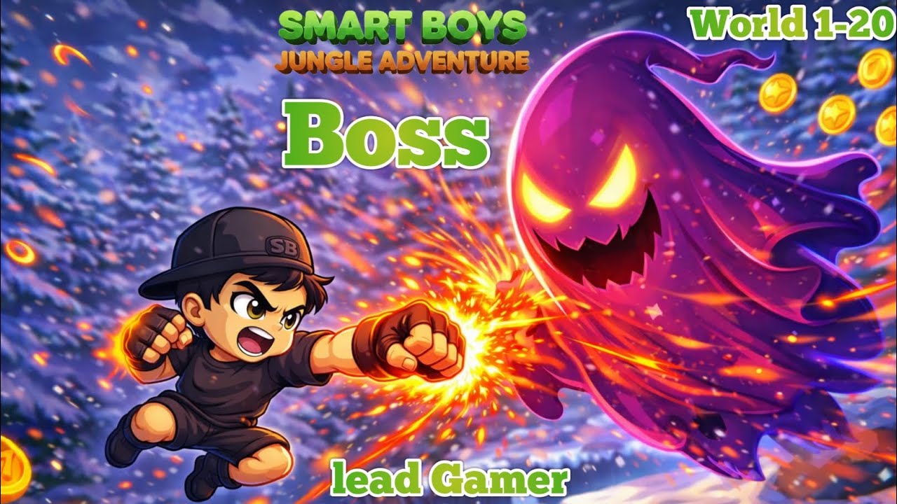 Smart Boys Jungle Adventure Run Game | Level 1-20 | Boss Level #gaming #games #leadgamer
