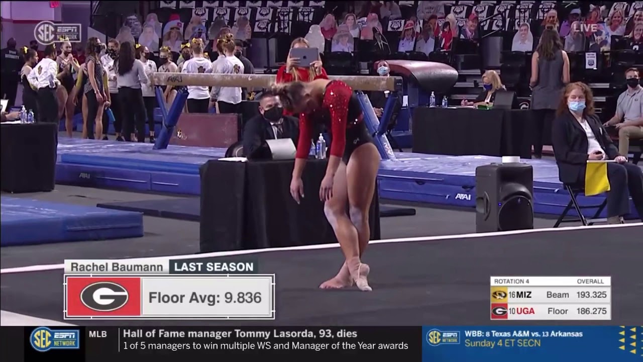 Rachel Baumann Floor Georgia vs Missouri 2021 9.875