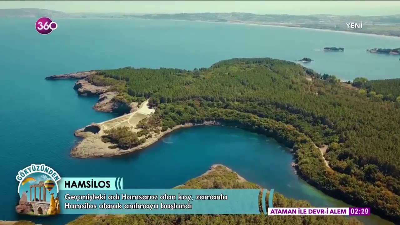 Sinop Hamsilos koyu belgeseli, TV360 Kanalında yayınlanan hava &ccedil;ekimlerim.