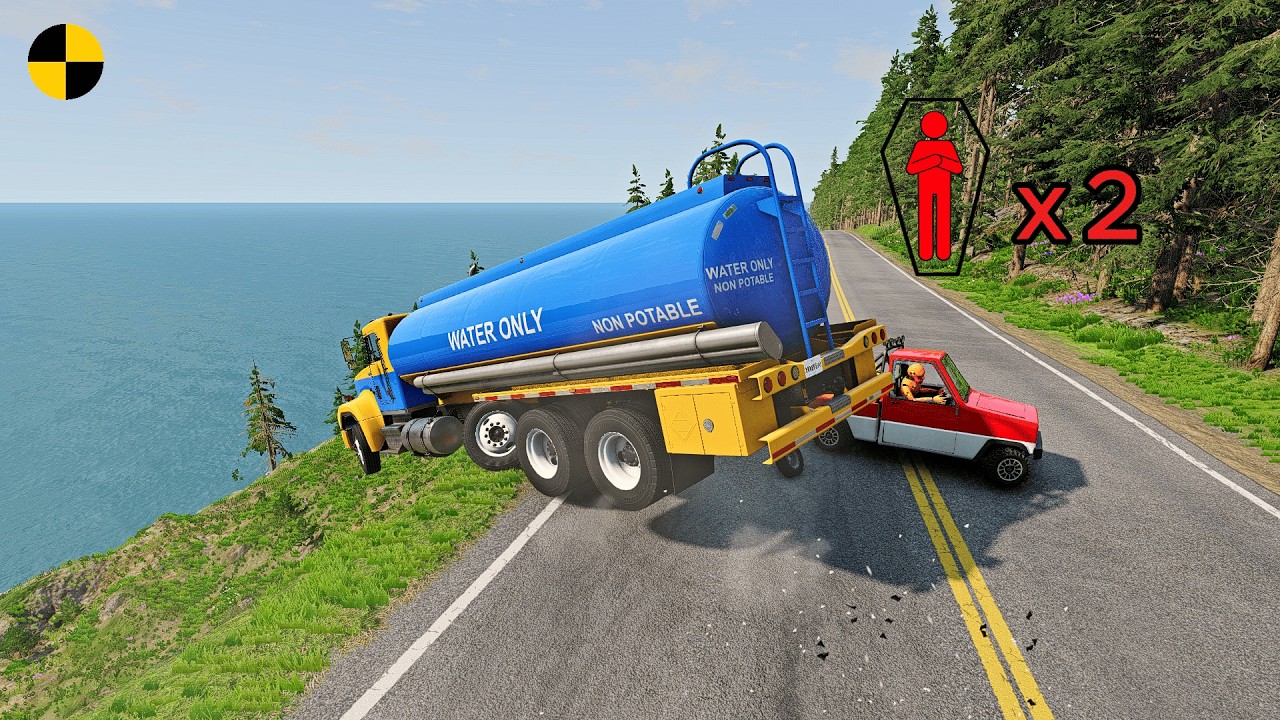 Realistic High-Speed Car Crashes in BeamNG.drive #165 | Ultra Detailed Crash Compilation