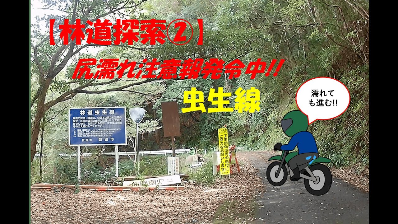 林道探索②　尻濡れ注意報発令!!　虫生線編
