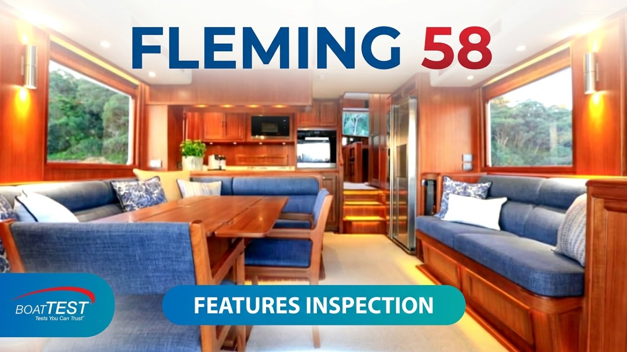 Fleming Yachts 58 (2018-) Features Video - By BoatTEST.com