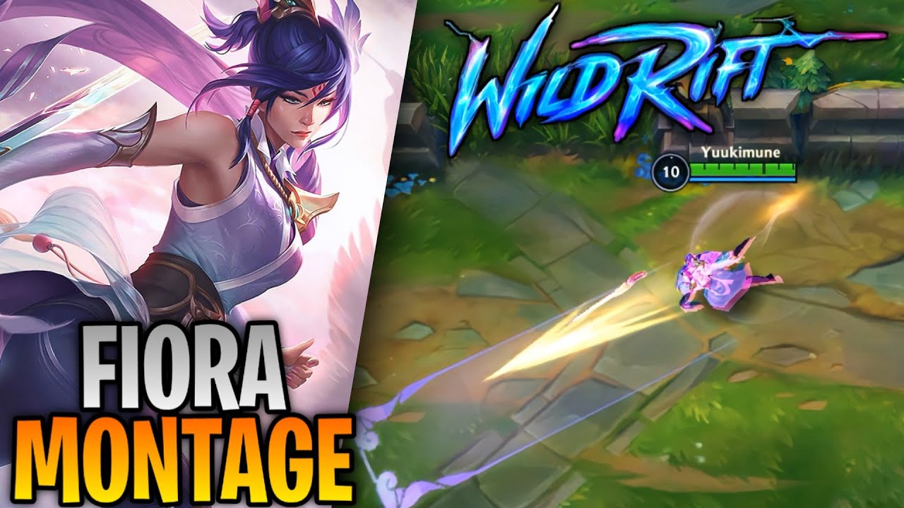 Fiora Wild Rift Montage! - Best Fiora Plays