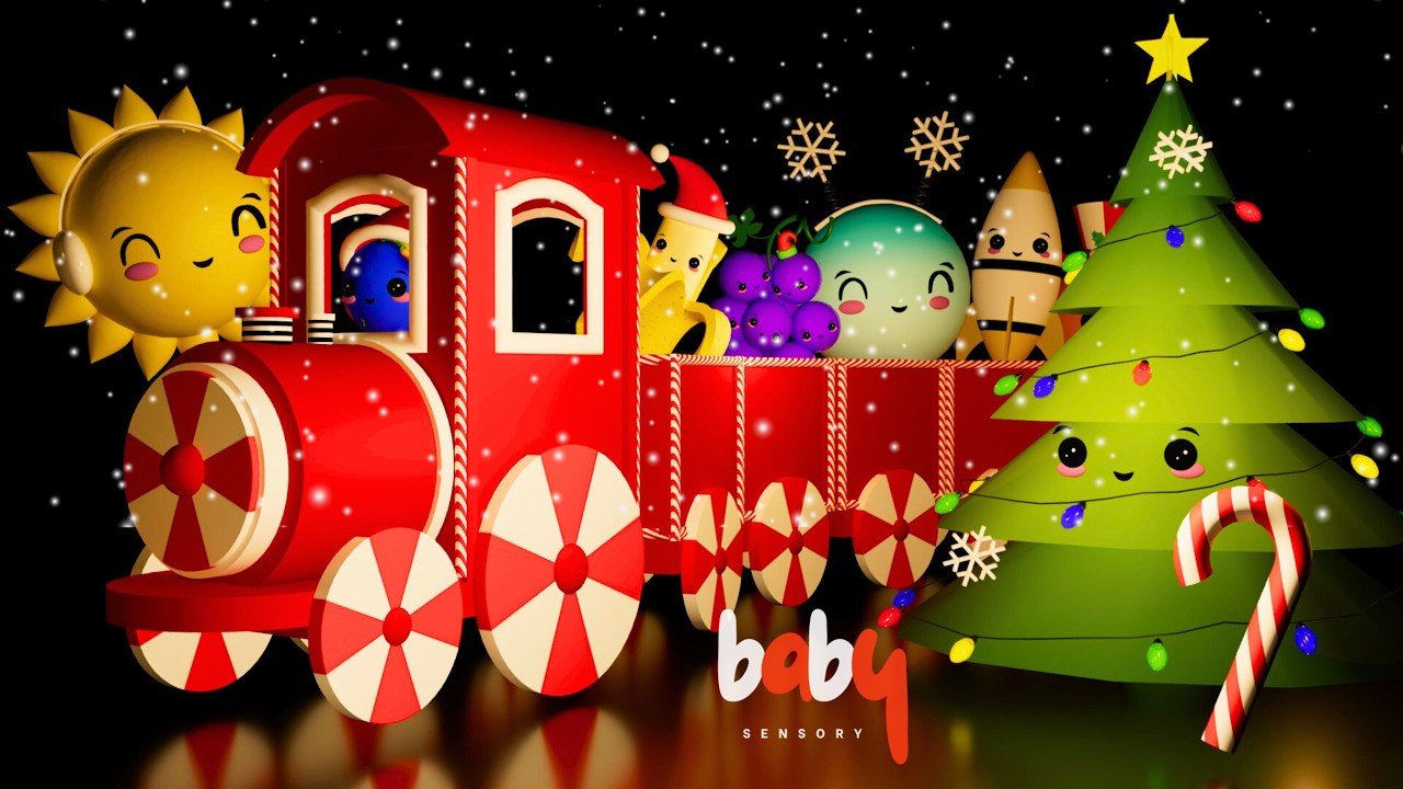 🎄 Happy Holidays! - Christmas Themed Music  Baby Sensory Animation🎅🎶