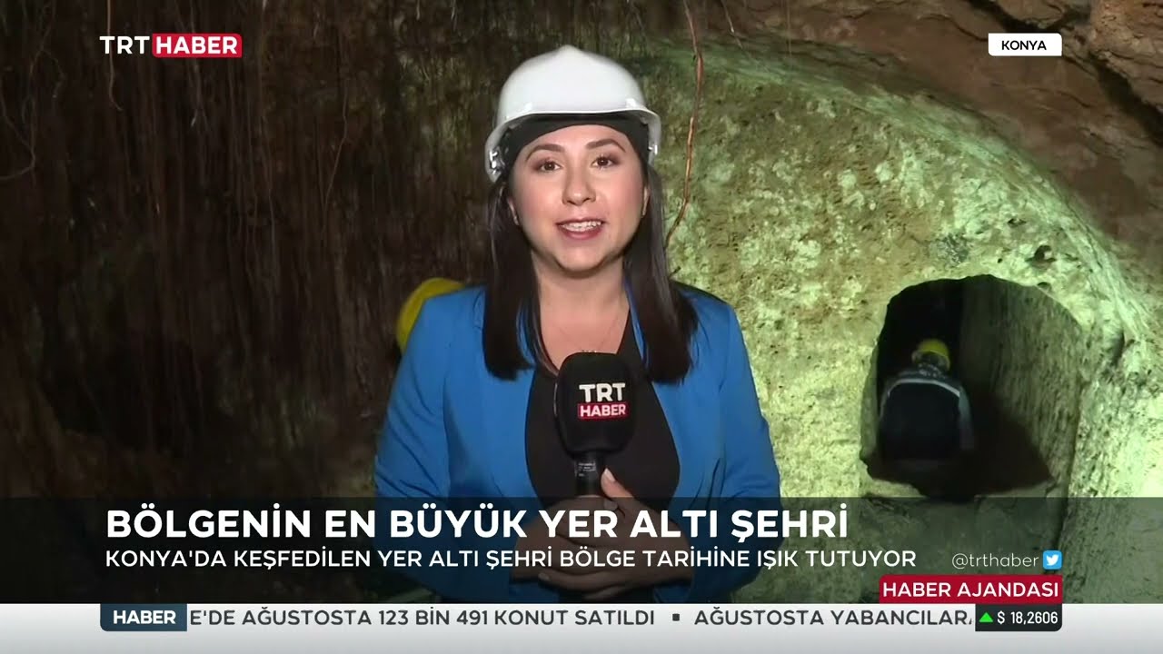 KONYA YER ALTI ŞEHRİNİN YENİ ODALARI İLK KEZ TRT HABER'DE
