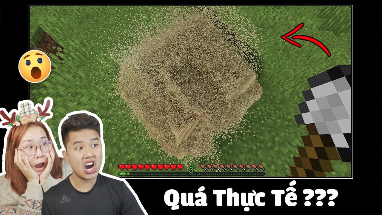 Minecraft, Nhưng Mọi Thứ Đều Siêu Thực Tế Giống Đời Thật Khiến bqThanh và Ốc Trầm Trồ ???