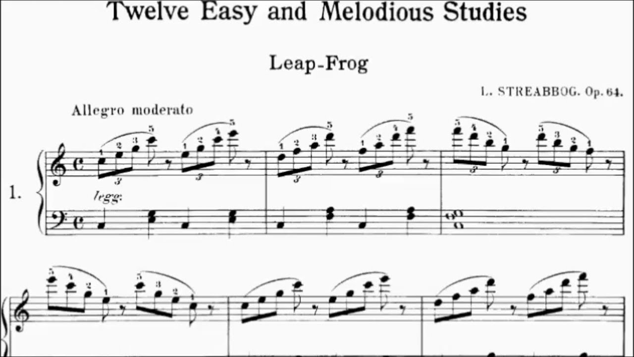 Streabbog Op.64 12 Easy and Melodious Studies (Complete)